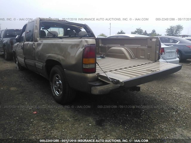 2GCEC19T111221841 - 2001 CHEVROLET SILVERADO C1500 GOLD photo 3