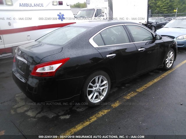 1N4AA51E19C829251 - 2009 NISSAN MAXIMA S/SV BLACK photo 4