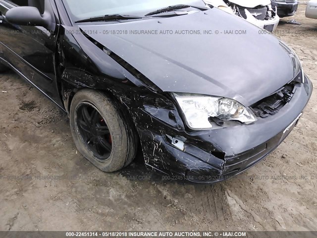 1FAFP31N87W149867 - 2007 FORD FOCUS ZX3/S/SE/SES BLACK photo 6