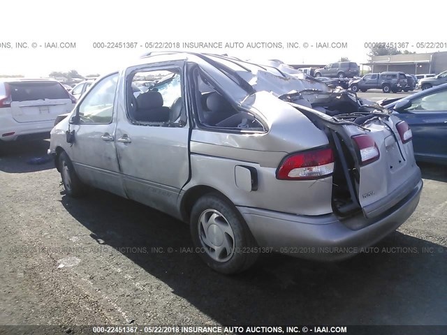 4T3ZF13C73U529270 - 2003 TOYOTA SIENNA LE/XLE SILVER photo 3