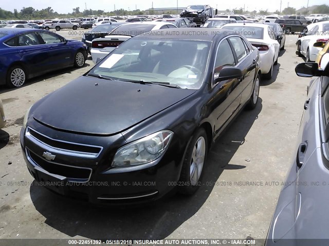1G1ZG57B99F161926 - 2009 CHEVROLET MALIBU LS BLACK photo 2