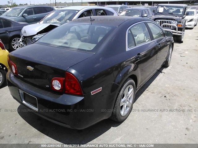 1G1ZG57B99F161926 - 2009 CHEVROLET MALIBU LS BLACK photo 4