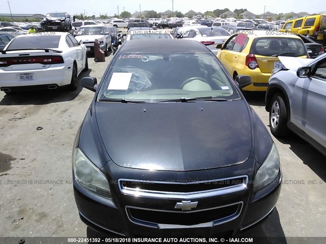1G1ZG57B99F161926 - 2009 CHEVROLET MALIBU LS BLACK photo 6