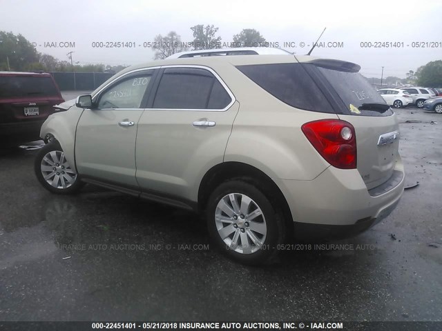 2CNALFEWXA6354897 - 2010 CHEVROLET EQUINOX LTZ TAN photo 3