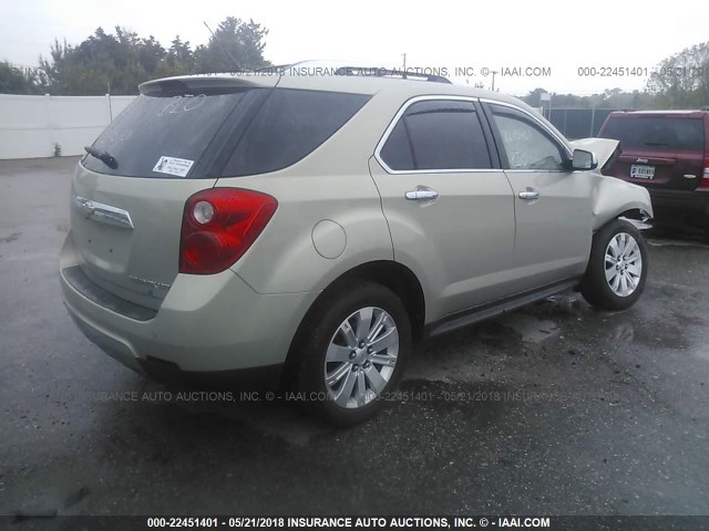 2CNALFEWXA6354897 - 2010 CHEVROLET EQUINOX LTZ TAN photo 4