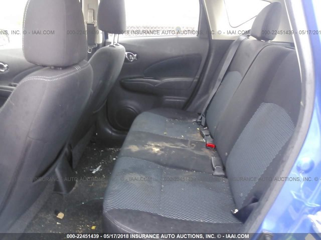 3N1CE2CP8FL366497 - 2015 NISSAN VERSA NOTE S/S PLUS/SV/SL/SR BLUE photo 8