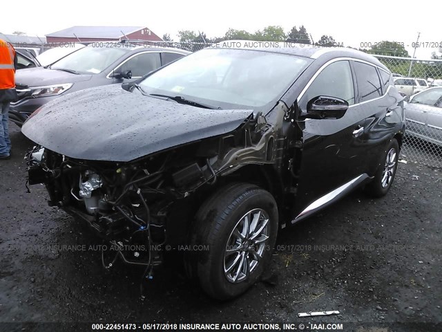 5N1AZ2MH4GN151891 - 2016 NISSAN MURANO S/SL/SV/PLATINUM BLACK photo 2