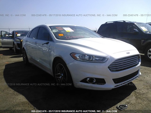 3FA6P0K99DR125947 - 2013 FORD FUSION TITANIUM WHITE photo 1