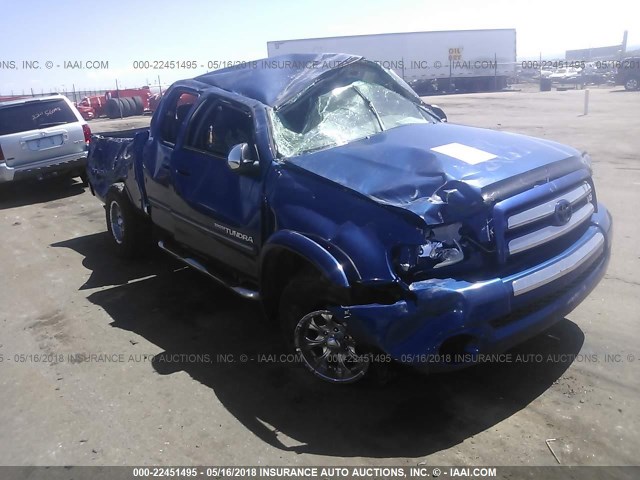 5TBBT44175S468525 - 2005 TOYOTA TUNDRA ACCESS CAB SR5 BLUE photo 1