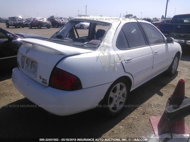 3N1CB51D35L560131 - 2005 NISSAN SENTRA 1.8/1.8S WHITE photo 4