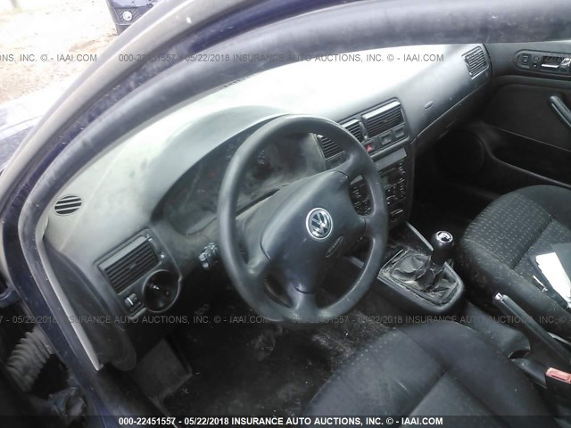 9BWFK61JX34002453 - 2003 VOLKSWAGEN GOLF GL BLACK photo 5