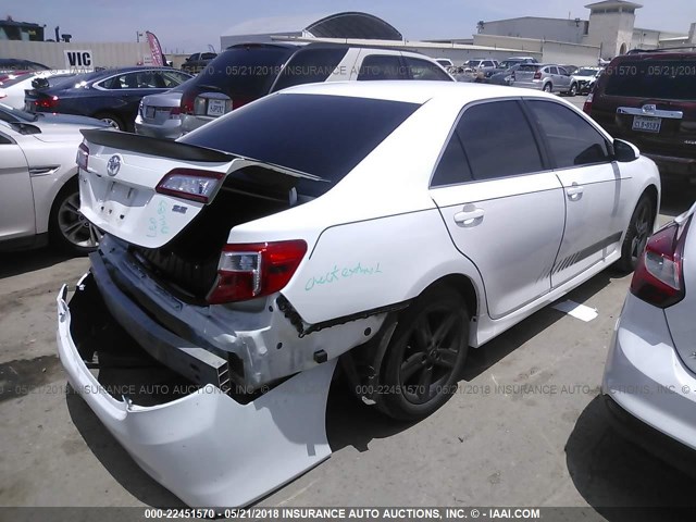 4T1BF1FK4EU806926 - 2014 TOYOTA CAMRY L/SE/LE/XLE 白色 照片 4