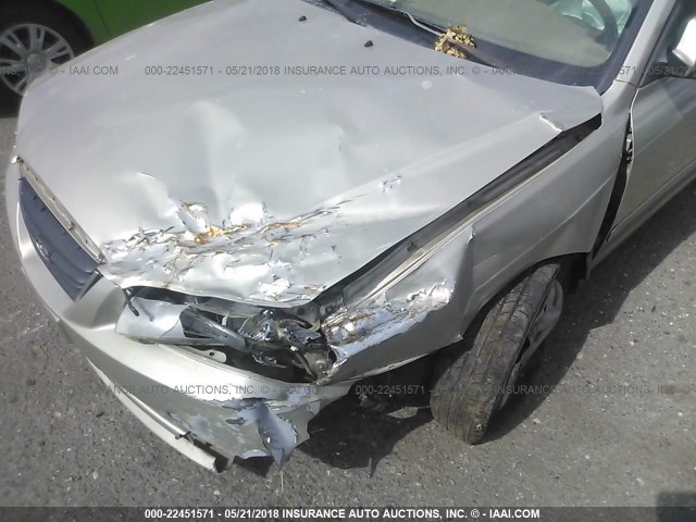 KMHDN46D55U953724 - 2005 HYUNDAI ELANTRA GLS/GT GOLD photo 6