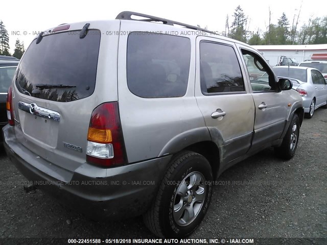 4F2CU09152KM26898 - 2002 MAZDA TRIBUTE LX/ES 金色 照片 4