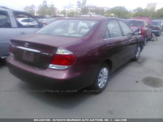 4T1BE32K66U113264 - 2006 TOYOTA CAMRY LE/XLE/SE 栗色 照片 4