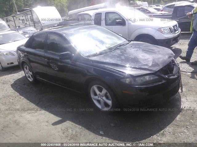 1YVHP80C685M16506 - 2008 MAZDA 6 I Черный фото 1