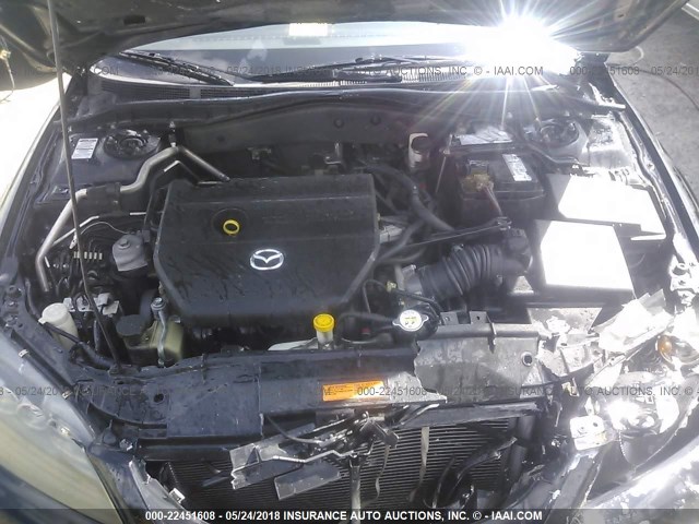 1YVHP80C685M16506 - 2008 MAZDA 6 I Черный фото 10