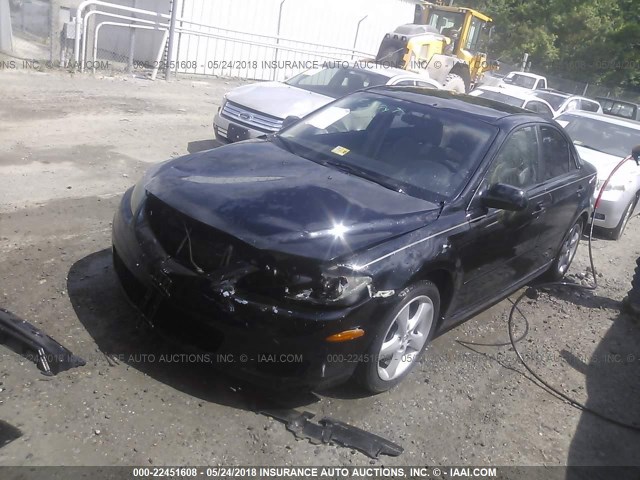 1YVHP80C685M16506 - 2008 MAZDA 6 I Черный фото 2