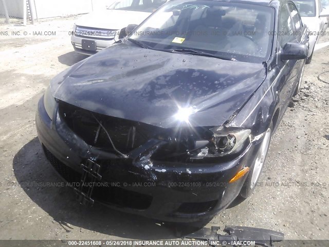 1YVHP80C685M16506 - 2008 MAZDA 6 I Черный фото 6