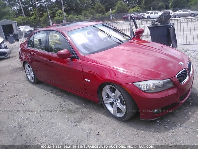 WBAPM7G53ANL89411 - 2010 BMW 335 I RED photo 1