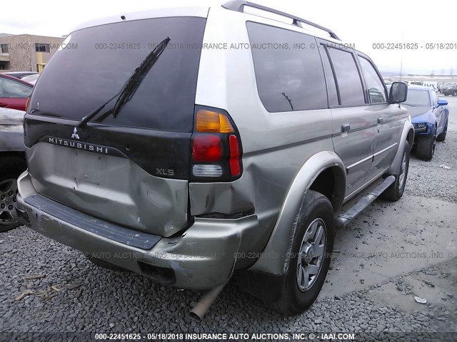 JA4LS31R23J002606 - 2003 MITSUBISHI MONTERO SPORT XLS GOLD photo 4