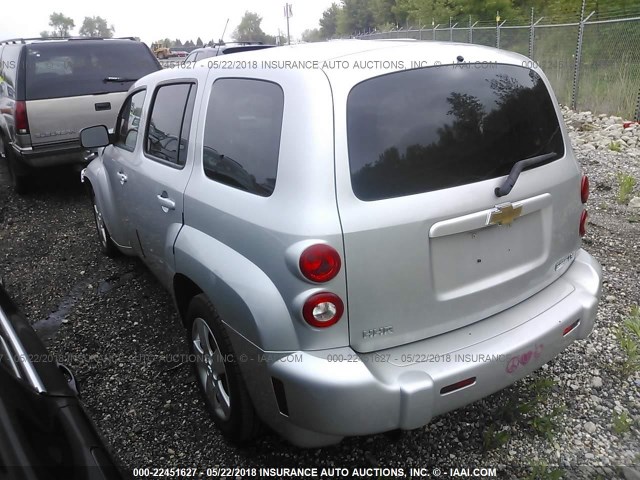 3GNCA13B99S611252 - 2009 CHEVROLET HHR LS SILVER photo 3
