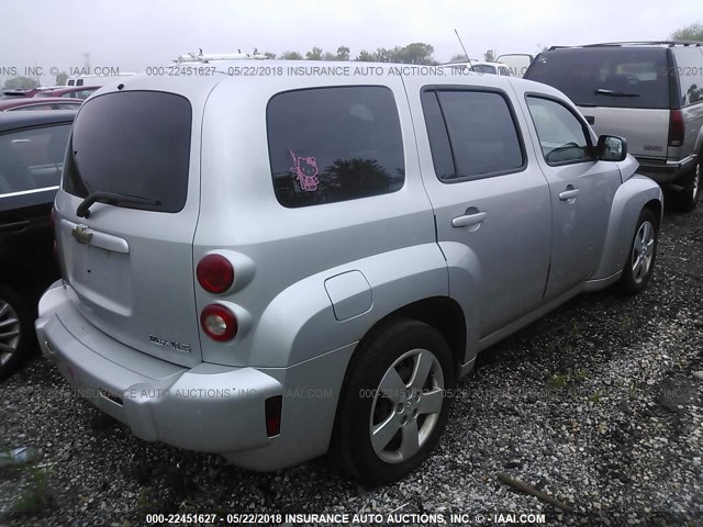 3GNCA13B99S611252 - 2009 CHEVROLET HHR LS SILVER photo 4