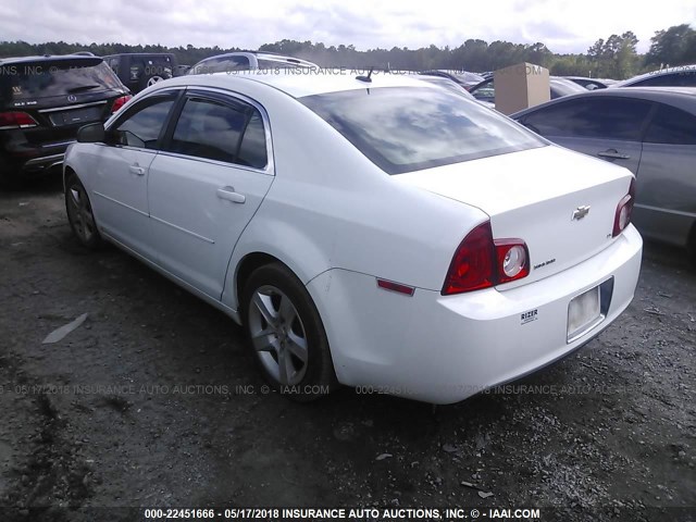 1G1ZG57B49F162739 - 2009 CHEVROLET MALIBU LS თეთრი ფოტო 3