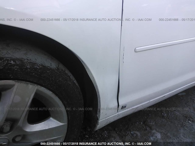 1G1ZG57B49F162739 - 2009 CHEVROLET MALIBU LS თეთრი ფოტო 6