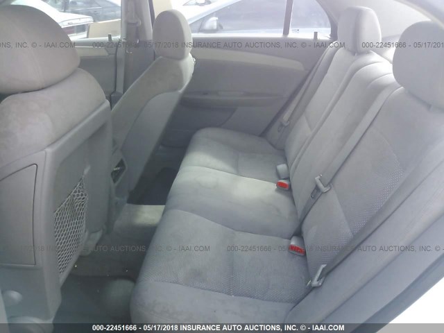 1G1ZG57B49F162739 - 2009 CHEVROLET MALIBU LS თეთრი ფოტო 8