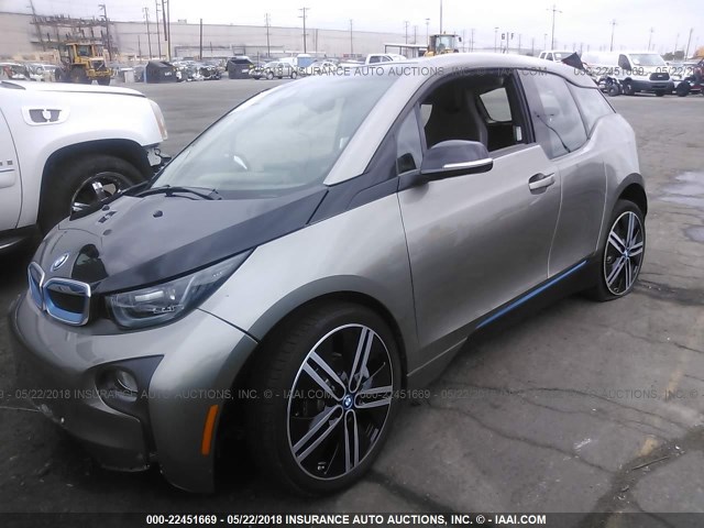 WBY1Z8C36HV895005 - 2017 BMW I3 REX BROWN photo 2