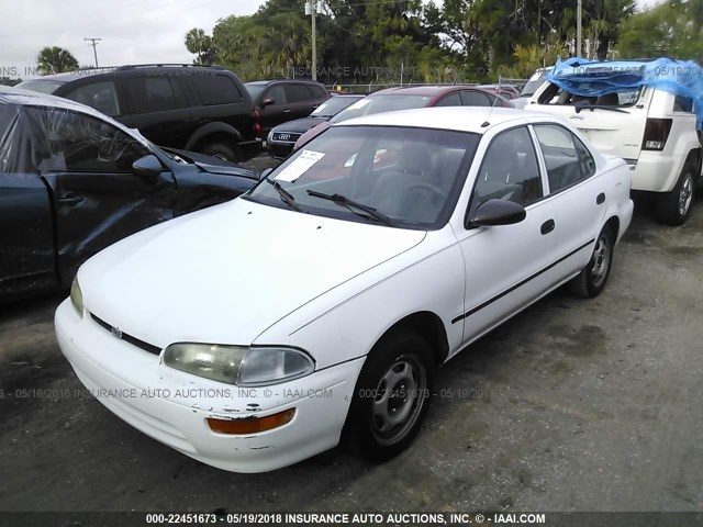 1Y1SK5269TZ014587 - 1996 GEO PRIZM LSI WHITE photo 2