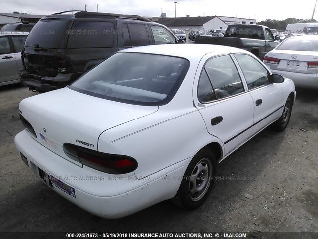 1Y1SK5269TZ014587 - 1996 GEO PRIZM LSI WHITE photo 4