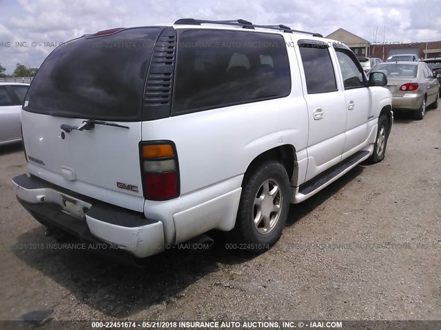 1GKFK66U74J170152 - 2004 GMC YUKON XL DENALI WHITE photo 4