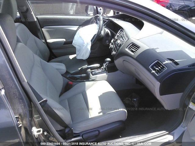 2HGFB2F93DH523019 - 2013 HONDA CIVIC EXL GRAY photo 5