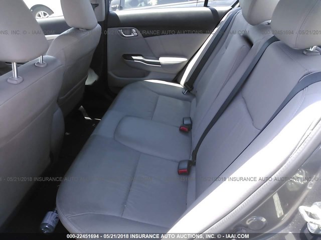 2HGFB2F93DH523019 - 2013 HONDA CIVIC EXL GRAY photo 8