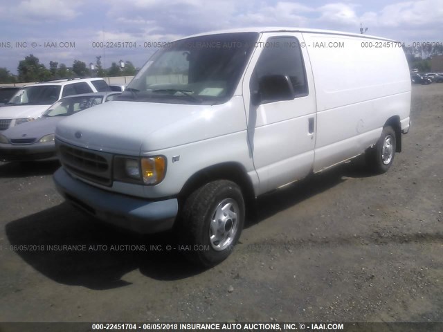 1FTHE24L9VHA47203 - 1997 FORD ECONOLINE E250 VAN WHITE photo 2