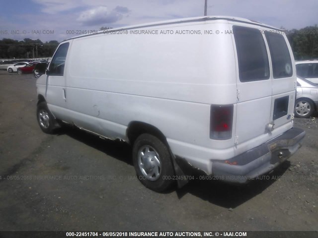 1FTHE24L9VHA47203 - 1997 FORD ECONOLINE E250 VAN WHITE photo 3