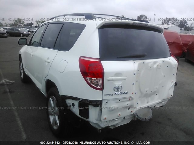 JTMZD31VX85102265 - 2008 TOYOTA RAV4 LIMITED WHITE photo 3