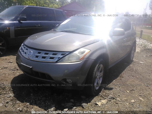 JN8AZ08W73W230272 - 2003 NISSAN MURANO SL/SE TAN photo 2