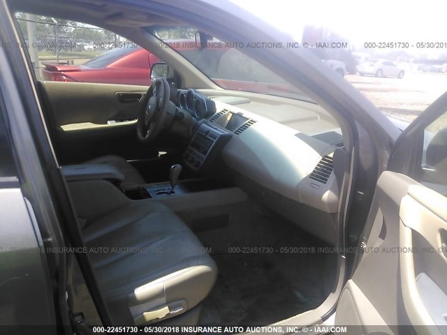 JN8AZ08W73W230272 - 2003 NISSAN MURANO SL/SE TAN photo 5