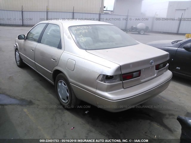 4T1BG22K6XU864130 - 1999 TOYOTA CAMRY CE/LE/XLE 金色 照片 3