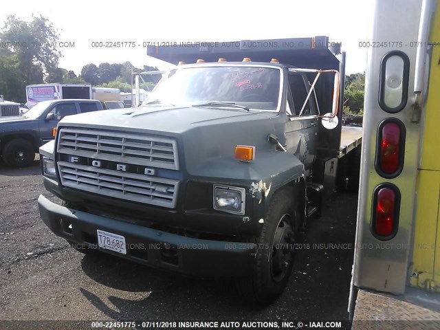 1FDPK70U4EVA21377 - 1984 FORD F7000 GREEN photo 2