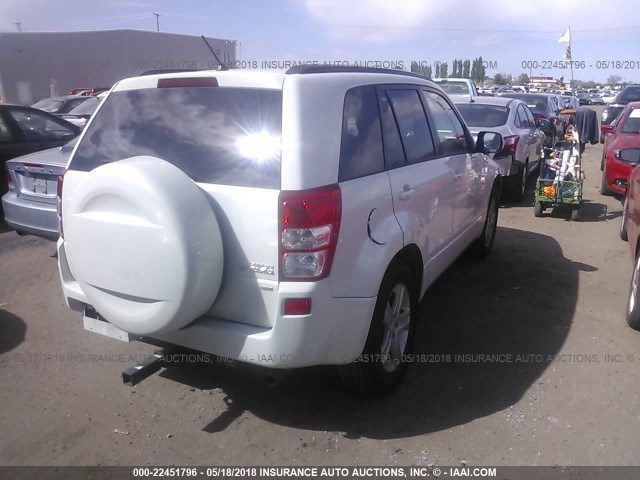 JS3TD947064101572 - 2006 SUZUKI GRAND VITARA LUXURY WHITE photo 4