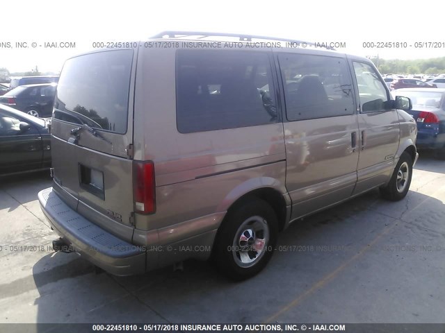 1GKDM19W51B512611 - 2001 GMC SAFARI XT TAN photo 4