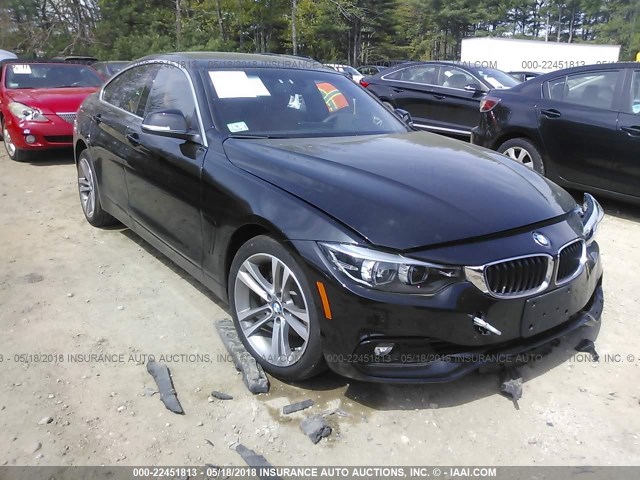WBA4J3C58JBG96104 - 2018 BMW 430XI GRAN COUPE BLACK photo 1