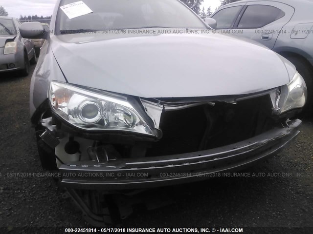 JF1GH63648H829408 - 2008 SUBARU IMPREZA OUTBACK SPORT GRAY photo 6