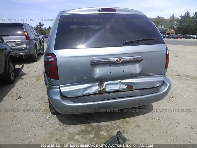 1C4GP45RX5B356668 - 2005 CHRYSLER TOWN & COUNTRY  Light Blue photo 6