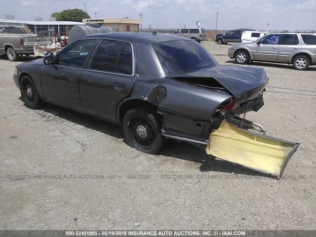 2FAFP71V58X145398 - 2008 FORD CROWN VICTORIA POLICE INTERCEPTOR GRAY photo 3