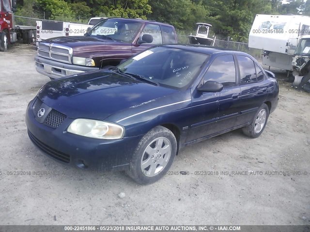 3N1CB51D66L600347 - 2006 NISSAN SENTRA 1.8/1.8S Dark Blue photo 2